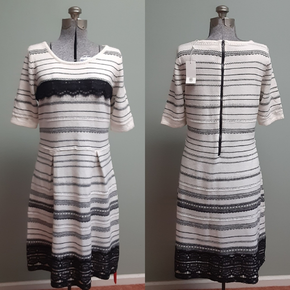TORY BURCH 《Striped Sweater Dress》